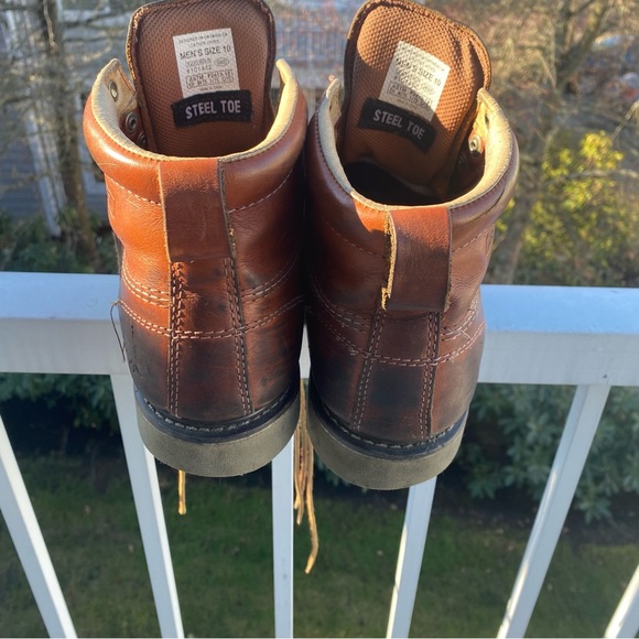 Golden Fox Work Boots 10 Men's Moc Toe Wedge Comfortable Boot for Construction - Picture 3 of 10